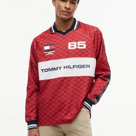 Tommy Hilfiger Countries LS Pique Printed Rugby Sweatshirt (Mænd)