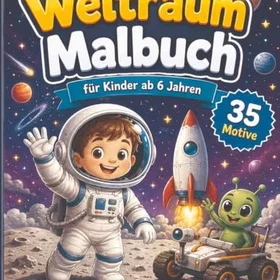 Weltraum Malbuch Färgläggningsbok för barn