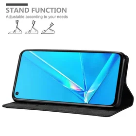 Cadorabo Wallet Case with Magnetic Closure Kickstand and Card Slot for Oppo A92