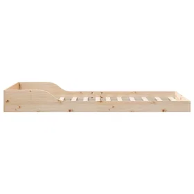 vidaXL Bed Frame Natural 80x210cm