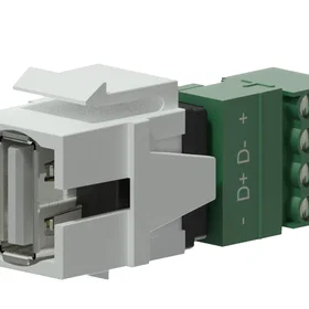 ProCable VCK625-W Keystone adapter USB 2.0A til 4-pin TB