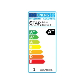 Star Trading 353-18-1 E27 A60 Warm White 2100K 30lm 0.5W