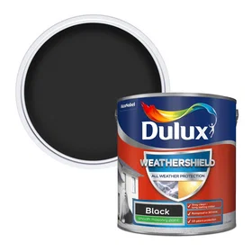 Dulux Weathershield Paint Smooth Black 2.5L