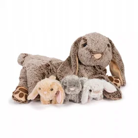 Noxxiez Rabbit Family Mom With 3 Baby Rabbits FP503