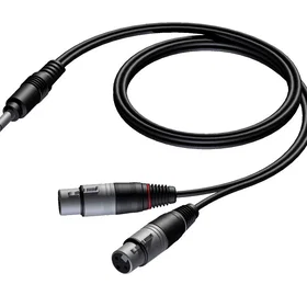 ProCable ProCab Stereojack för 2x XLR hon 1,5m CAB734-1,5