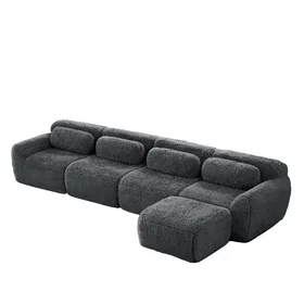 Meubles Canapé Modulable en L (4-Places)