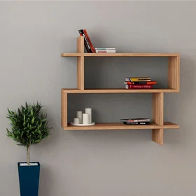 CALICOSY Paralel Wall Shelf 70x65.5x22cm