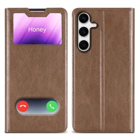 Cadorabo Wallet Case med Magnetisk Lukning 2 Visningsfönster för Samsung Galaxy S24 Plus