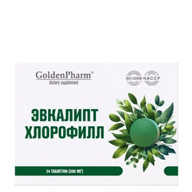 GoldenPharm Eucalyptus Chlorophyll 500mg 24 Tabletter