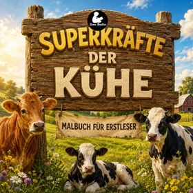 Superkräfte der Kühe Färgläggningsbok
