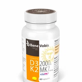 Bene Vitamine D3 K2 MK7 2000IU 60 gélules