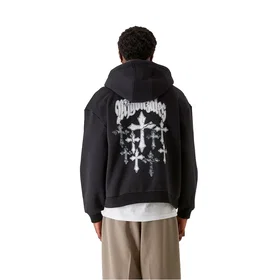 Mj Faded Faith Oversized Hoodie (Herr)
