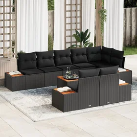 vidaXL Garden Sofa Set with Cushion 9 Pieces 3348114