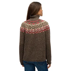 Superdry Fairisle High Neck Sweater (Dam)