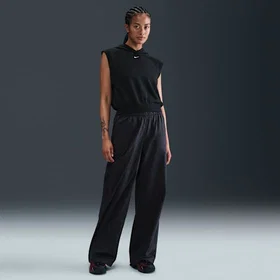 Nike Chill Terry SS Cropped Hoodie (Dame)