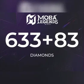 Moba Legends 633 Diamonds + 83 Bonus Direct Top-Up ()