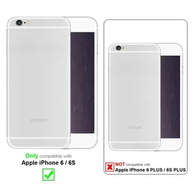 Cadorabo Case with Magnetic Closure Kickstand and Card Slot for iPhone 6/6S