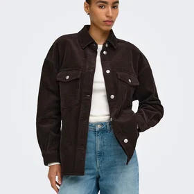 NLY Oversized Cord Shacket (Dame)