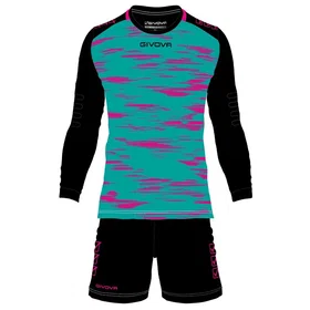 Givova Defense Målvaktset Petrol Green / Fluorescent Fuchsia 2XL Man