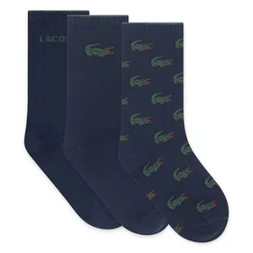 Lacoste Kids Croc Crew Strumpor 3-pack (Barn)