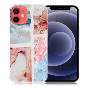 kotelot Marmormönstrad Etui för iPhone 12 Mini