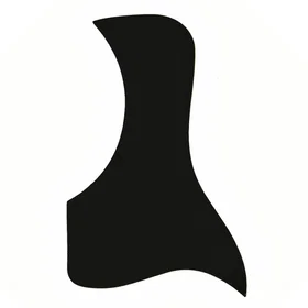 Guitarworks ACP BM191 Acoustic Guitar Scratch Plate Black