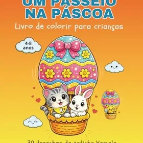 Um Passeio Na Páscoa Färgläggningsbok för barn