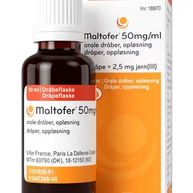 Maltofer Jern-/dråper 50mg/ml 30ml
