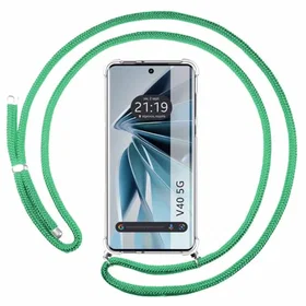 Tumundosmartphone Charme de Téléphone Transparent pour Vivo V40 5G avec Cordon V