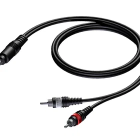 ProCable ProCab Jack stereo till 2 x RCA Kabel 1.5m CAB719-1,5