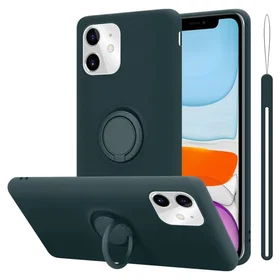 Cadorabo TPU Etui med Ring för iPhone 11