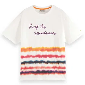 Scotch & Soda Surf Artwork Kortärmad T-shirt (Herr)