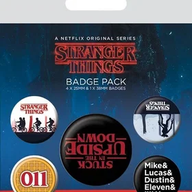 Pyramid Stranger Things Upside Down Badge Pack