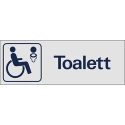 Systemtext Skilt toalett handikapp