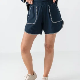 Comprimé Rugby Shorts Avslappet Passform Shorts (Dame)
