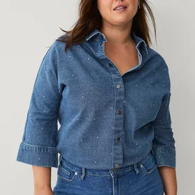 Zizzi Elova Denim Skjorta (Dam)