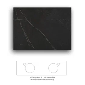 Macro Design Crown+ Benkeplate Dekton 1610 FB160KEYDH