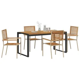 vidaXL Garden Dining Set 5 Pieces 3365477