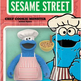 Super7 Sesame Street ReAction Chef Cookie Figure #0840049899513 3.75"