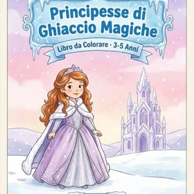 Principesse di Ghiaccio Magiche Färgläggningsbok för Barn