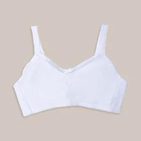 Wiges Bomull Dekorativ Blonde BH 2-pack