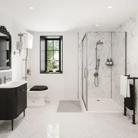 Wetwall Roman Marble Shower Wall 14000005
