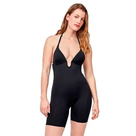 Gisela Extreme Neckline Pants Sleeveless Body Black 95