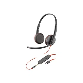 Poly Blackwire C3225 3200 Series Wired On-ear Headphones 209747-201