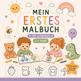 Mein Erstes Malbuch Färgbok för Småbarn