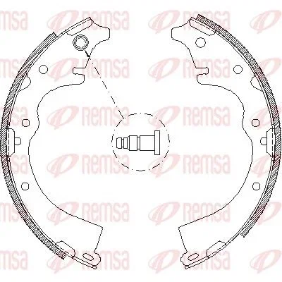 Remsa Brake Pad Set ZCA436001 1105-436001