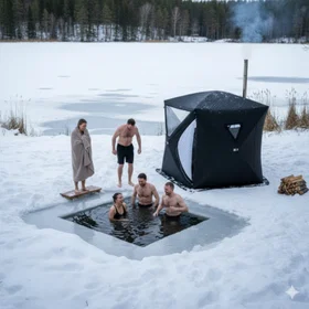 North Sauna Bastutent3 Bastutält 4-6 pers inkl. kamin