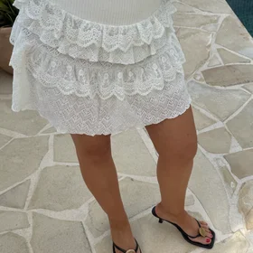 Andrea Norrman X Bubbleroom Neulottu Mini Skirt