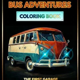 Independently Retro Bus Camper Van Färgläggningsbok