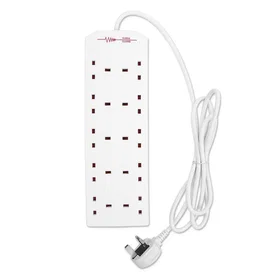 Benross 10-Way Surge Protected Power Strip 2m 41069